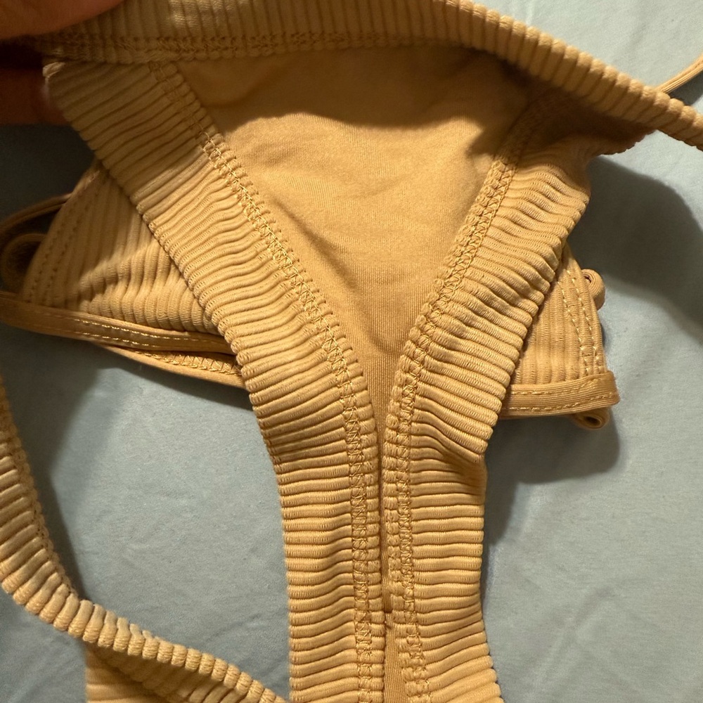 Nude Ribbed Frankie’s Bikini Set - Picture 7 of 8